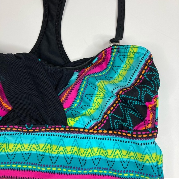Athleta | Striped Racerback Swim Top 32B/C - Picture 2 of 5